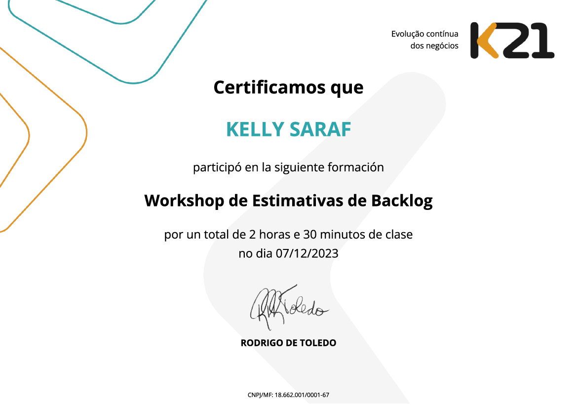 Certificado K21